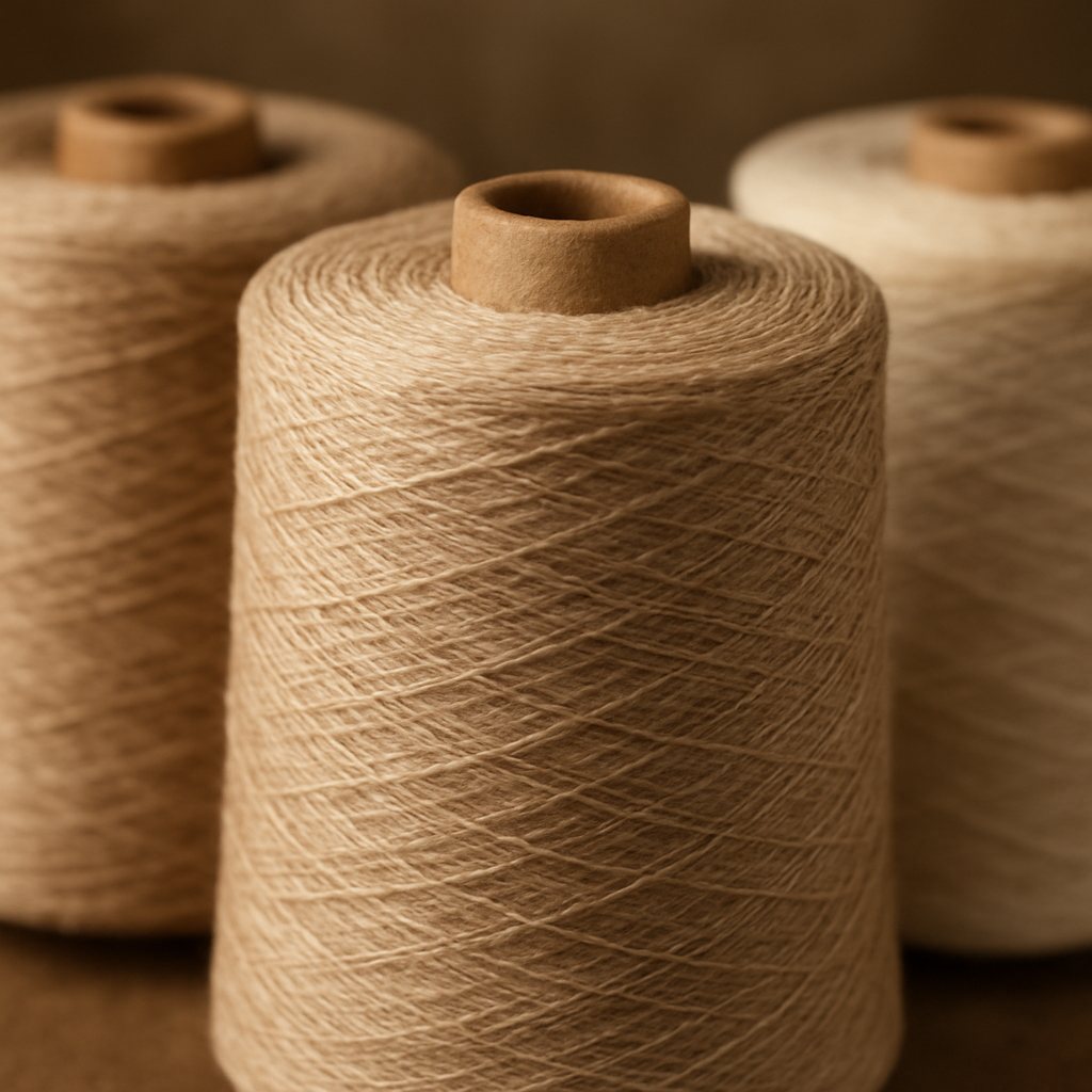 Premium linen yarn spools